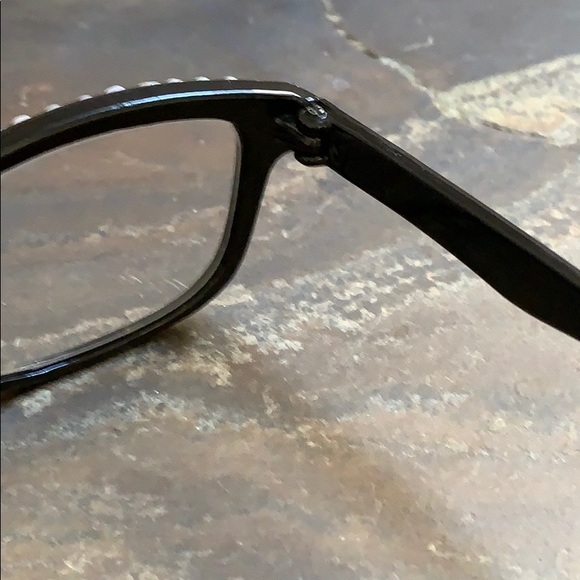 NWT Black W/ AB Crystals Bling Reader Glasses 1.00 - Picture 10 of 10